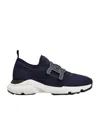 Tod's Kate Sneakers In Technical Fabric In Blue