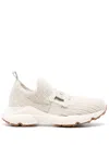 Tod's Low Top Knitted Sneakers In White