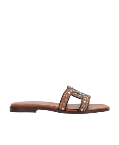 TOD'S TOD'S MAXI CATENA STUD-EMBELLISHED SANDALS