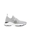 Tod's Grey Knit Sneakers Rubber Sole