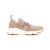 Tod's Womens Tan Sport Run 54c Calzino Logo-embellished Mesh Low-top Trainers In Neutrals