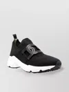 Tod's Knitted Chain-link Sneakers Leather Detailing