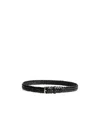Tod's Knitted Design Belt In Black