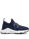 Tod's Knitted Slip-on Sneakers In Blue