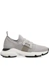 Tod's Breathable Grey Sneakers With Supportive Rubber Sole In Gray