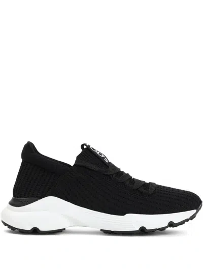 Tod's Knitted Sneakers In Black