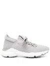 Tod's Knitted Sneakers In Grey