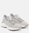 Tod's Knitted Sneakers In Grey