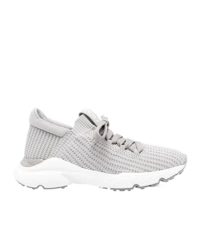 TOD'S TOD'S LOGO EMBOSSED LACE-UP SNEAKERS
