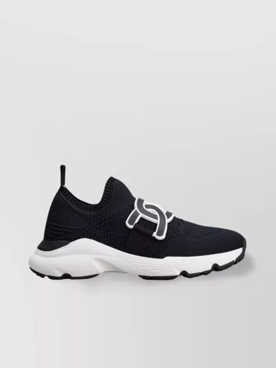 TOD'S KNITTED SNEAKERS WITH ALMOND TOE AND CHUNKY SOLE