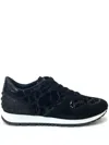 Tod's Lace-detail Sneakers In Black