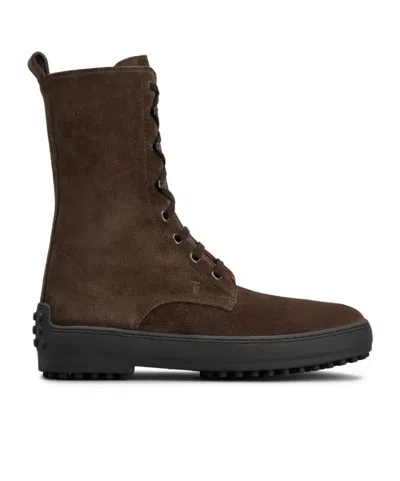 TOD'S TOD'S LACE-UP CHELSEA BOOTS