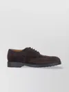 Tod's Brown Wingtip Derby Shoes With Intricate Brogue Detailing