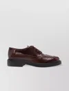 Tod's Lace-up Logo Detail Brogues In Black
