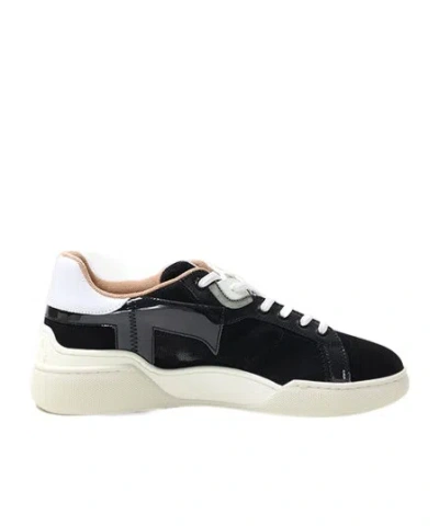 Tod's Lace-up Low-cut Casual Shoes In Black