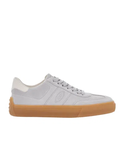 TOD'S TOD'S ROUND-TOE LACE-UP SNEAKERS