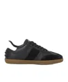 Tod's Lace-up Low-top Sneakers In Black