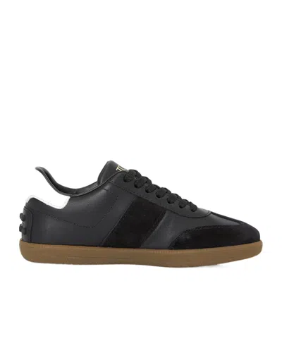 Tod's Lace-up Low-top Sneakers In Black