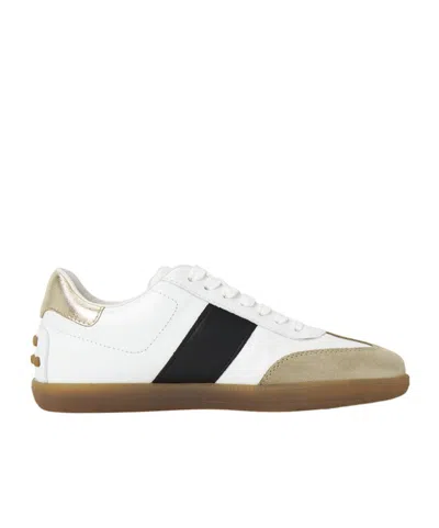 Tod's Lace-up Low-top Sneakers In White