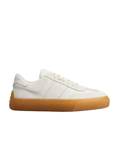 TOD'S TOD'S ROUND TOE LACE-UP SNEAKERS