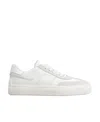 Tod's Leather Sneakers With Suede Details In White