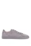 Tod's Lace Up Shoes In Suede Mouse Grey With Rubber Sole In Grey