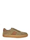 Tod's Calf Suede Round Toe Low-top Sneakers