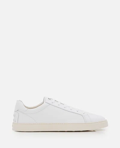 Tod's Lace-up Low-top Sneakers In White