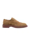 Tod's Man Lace-up Shoes Camel Size 8 Leather In Brown
