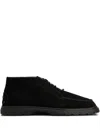 Tod's Lace-up Suede Desert Boots In Black