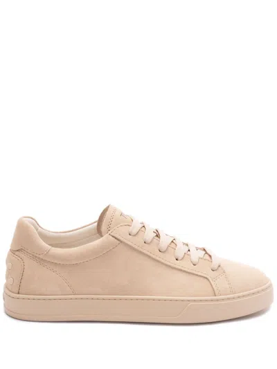 Tod's Lace-up Suede Sneakers In Neutrals