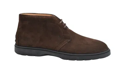 TOD'S TOD'S LACED BOOTS WITH SUEDE FINISH