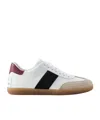 Tod's Cassetta Suede-trimmed Leather Sneakers In White