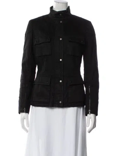 Pre-owned Tod's Lambskin Coat In Black