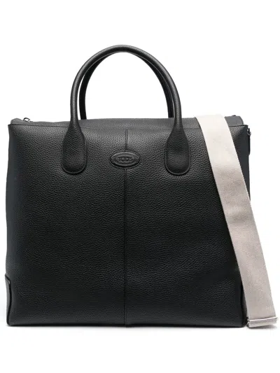 Tod's Large Di Bag Tote Bag In Black