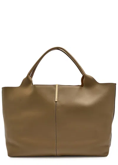 Tod's Tods Large Leather Tote Bag In Brown