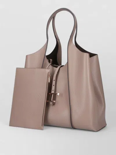 Tod's Large Tote Bag Shopper Top Handles In Brown