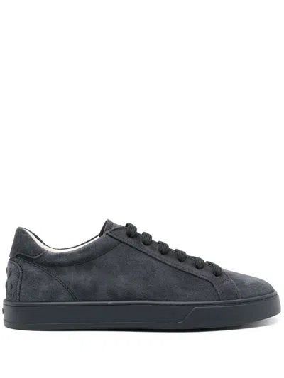 Tod's Leahter Sneakers In Black