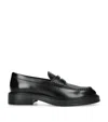 Tod's Smooth Leather Loafers In Black