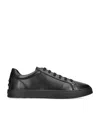 Tod's Rubber Sole Round Toe Low-top Sneakers In Black