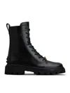 Tod's Black Chain Ankle Boots In Black