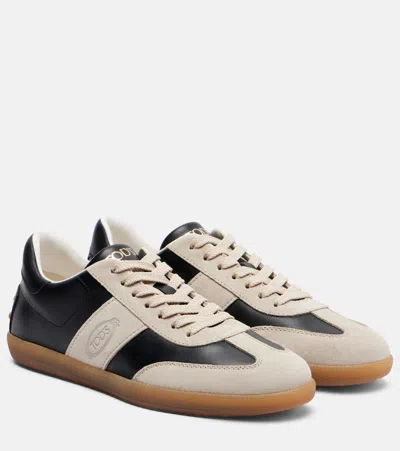 Tod's Leather And Suede Sneakers