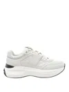 Tod's Low Top Leather Sneakers With Contrast Sole In White