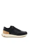 TOD'S LEATHER AND TECHNO FABRIC SNEAKERS