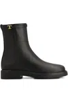 Tod's Leather Ankle Boots In Brown