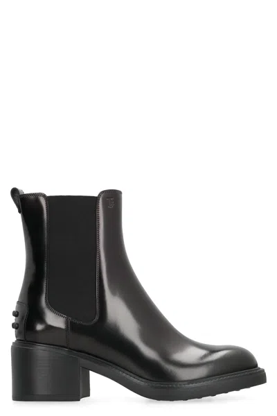 Tod's Chelsea Boots In Animal Print