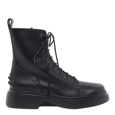 TOD'S LEATHER ANKLE BOOTS