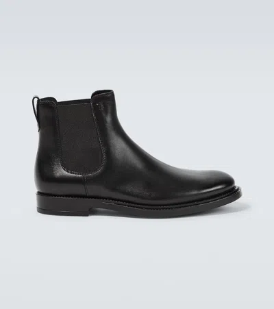 TOD'S LEATHER ANKLE BOOTS
