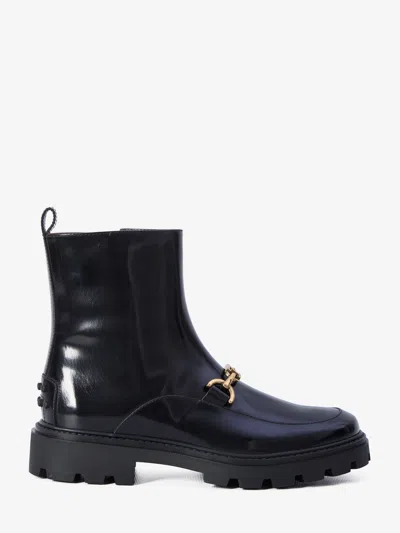 TOD'S LEATHER ANKLE BOOTS
