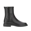 Tod's Leather Ankle Boots With T Timeless Detail In Black